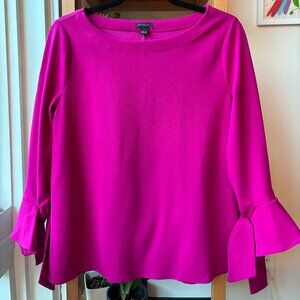 Ann Taylor NWT Pink Long Sleeves with Ties - Size S